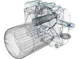 Eletronic Engine 3D Model