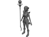 Elf Witch 3D Model preview
