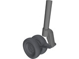 Embraer 121 Aircraft Nosegear 3D Model