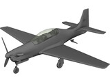 Embraer EMB 312 Tucano 3D Model preview