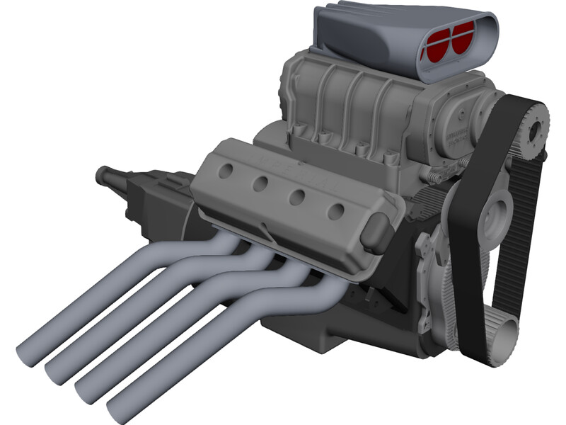 Hemi 392 Engine 3D Model