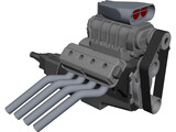 Hemi 392 Engine 3D Model preview