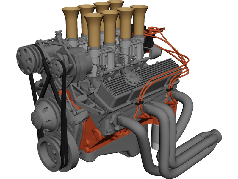 Chevrolet Small Block Engine 3D Model