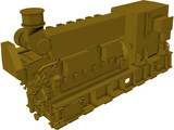 Mak 6M25 Status5 Diesel Engine 3D Model