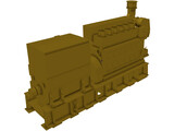 Mak 6M25 Status5 Diesel Engine 3D Model