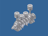 Diesel Engine 3D Model