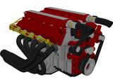 Dodge Viper V10 Engine 3D Model