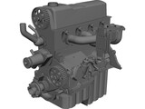Ford 2.3 Engine 3D Model preview