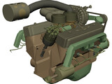 Ford Supercharged V8 Engine 3D Model preview
