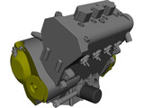 Honda CBR-600RR Engine (2005) 3D Model preview