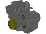 Honda CBR-600RR Engine (2005) 3D Model