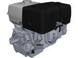 Honda GX340 Engine 3D Model preview