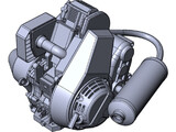 Lombardini LGA 340 Engine 3D Model