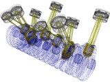 V8 Engine 3D Model