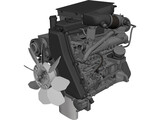 Toyota D4D Engine 3D Model preview