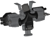Zenoah G80 Twin Engine 3D Model
