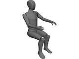 Ergonomic Man 3D Model preview