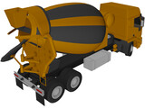 Euro Cement Mixer 3D Model