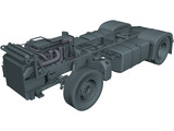 Euro Truck Chassis 3D Model preview