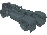 Euro Truck Chassis 3D Model
