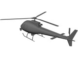 Eurocopter AS-350 B2 Squirrel Ecureuil 3D Model