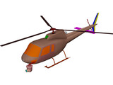 Eurocopter AS-350 Ecureuil 3D Model preview