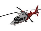 Eurocopter AS-365 Air Ambulance 3D Model preview