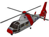Eurocopter AS-365N Dauphin 2 3D Model preview