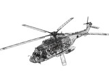 Eurocopter EC225 Super Puma 3D Model