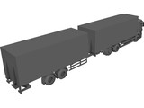 European Truck 3D Model preview