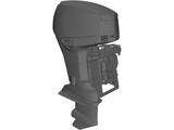 Evinrude E-Tec 40-60 HP Outboard Motor 3D Model