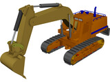 Excavator 3D Model preview