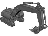 Excavator 3D Model preview