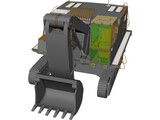 Excavator 3D Model preview