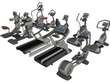 Excite Group Visio Fitness Set 3D Model preview