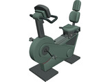 Exercise Bike Recline XT 3D Model preview