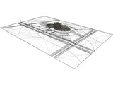 Exhibition Building 3D Model
