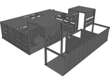 Exhibition Stand 3D Model preview