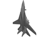 F-14 Tomcat Fighter 3D Model preview