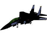 F-15 Aircraft 3D Model preview