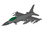 F-16 Falcon 3D Model preview