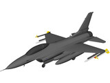 F-16C 3D Model preview