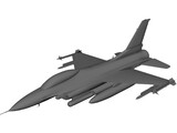 F-16C Falcon 3D Model preview