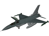 F-16C 3D Model preview