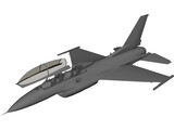 F-16D Block 52 Fighting Falcon 3D Model preview