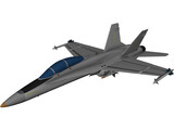 F-18A Hornet 3D Model preview