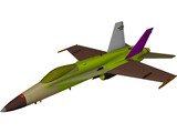 F-18C 3D Model preview