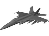 F-18E 3D Model preview