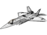 F-22 Raptor 3D Model