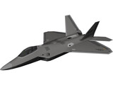 F-22 Raptor 3D Model preview